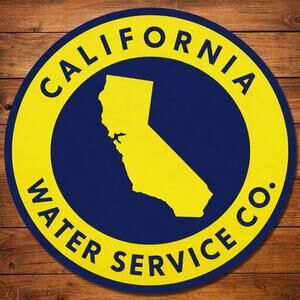 California Water Service Co Road Sign CAL Water Company Utility
